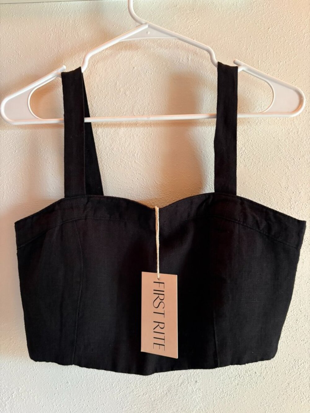 NWT First Rite Linen Pant/Top Set Size S